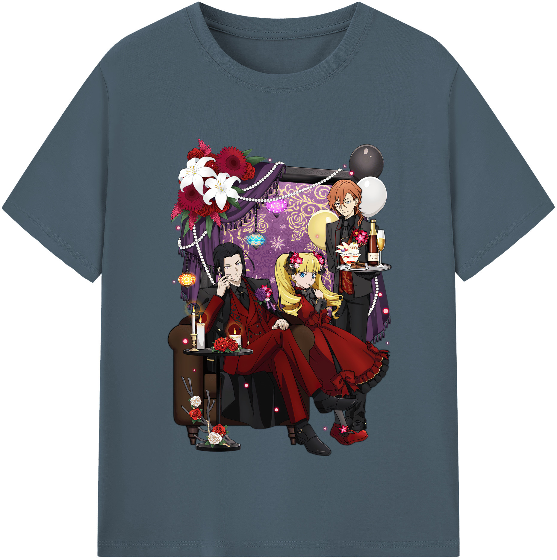 （画像用） 文豪ストレイドッグス Bungo Stray Dogs 綿100％半袖Tシャツ（フロントプリント）